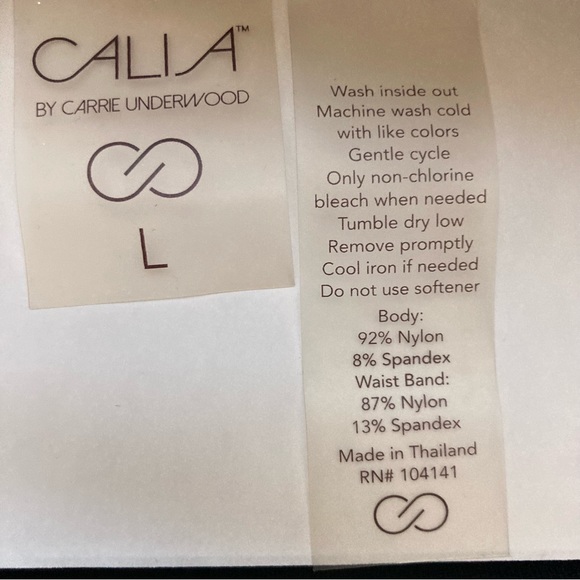 Calia Women's Jacquard Leggings Purple/Black Snakeskin Size Large - Picture 12 of 12